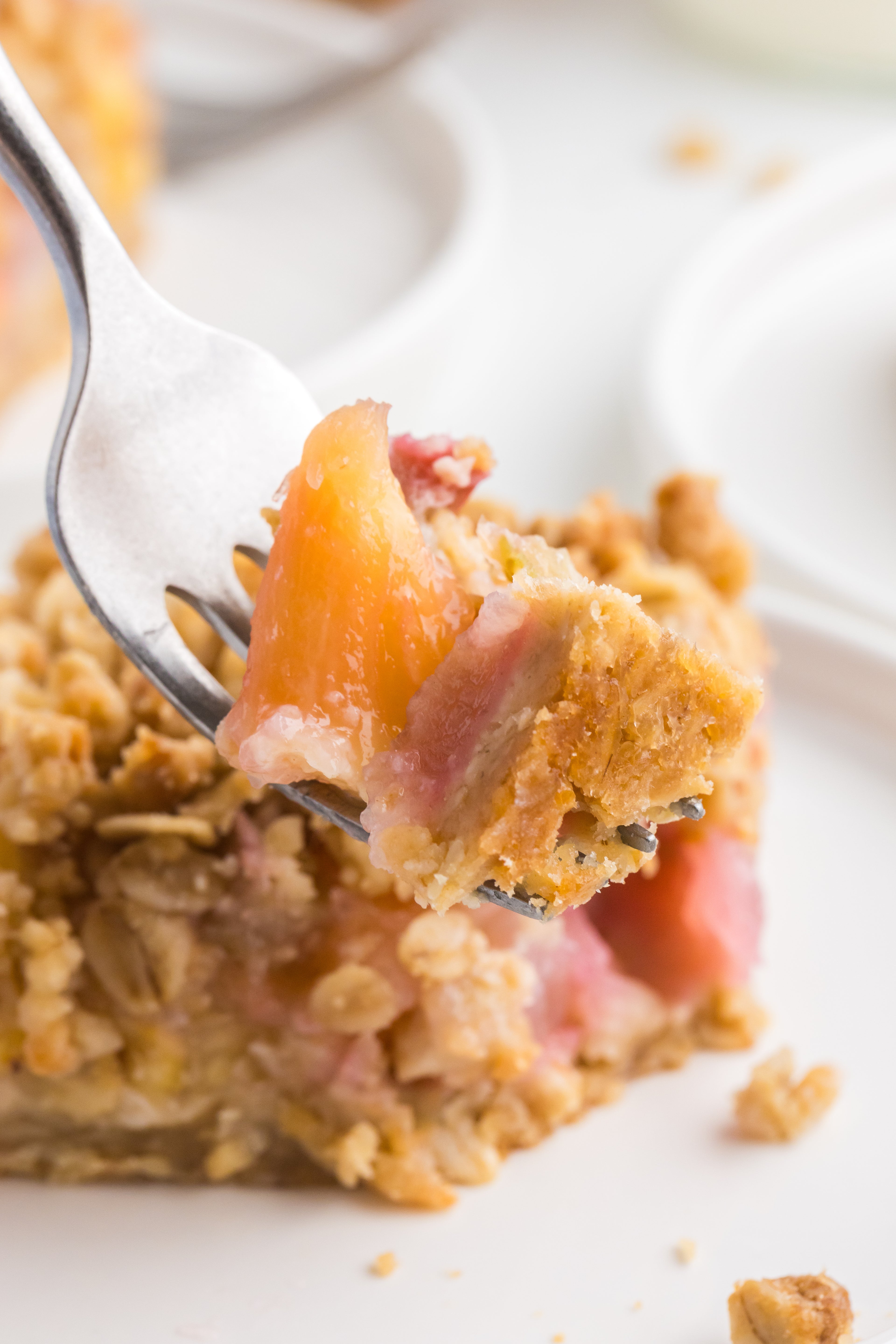 Rhubarb Pineapple Crumble Bars