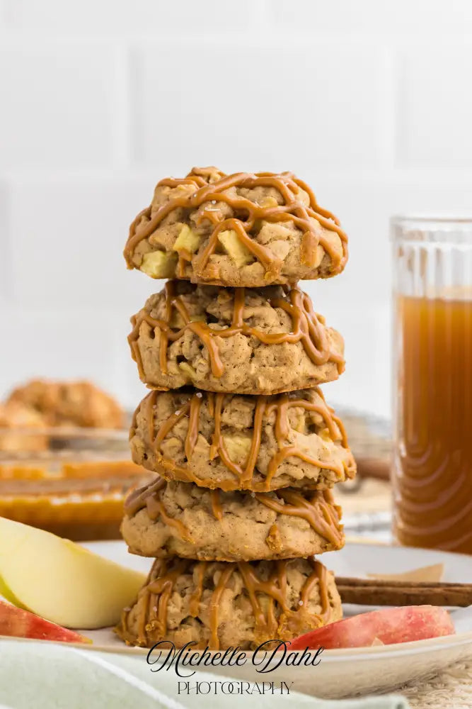 Caramel Apple Oatmeal Cookies