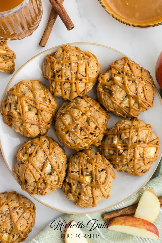 Caramel Apple Oatmeal Cookies