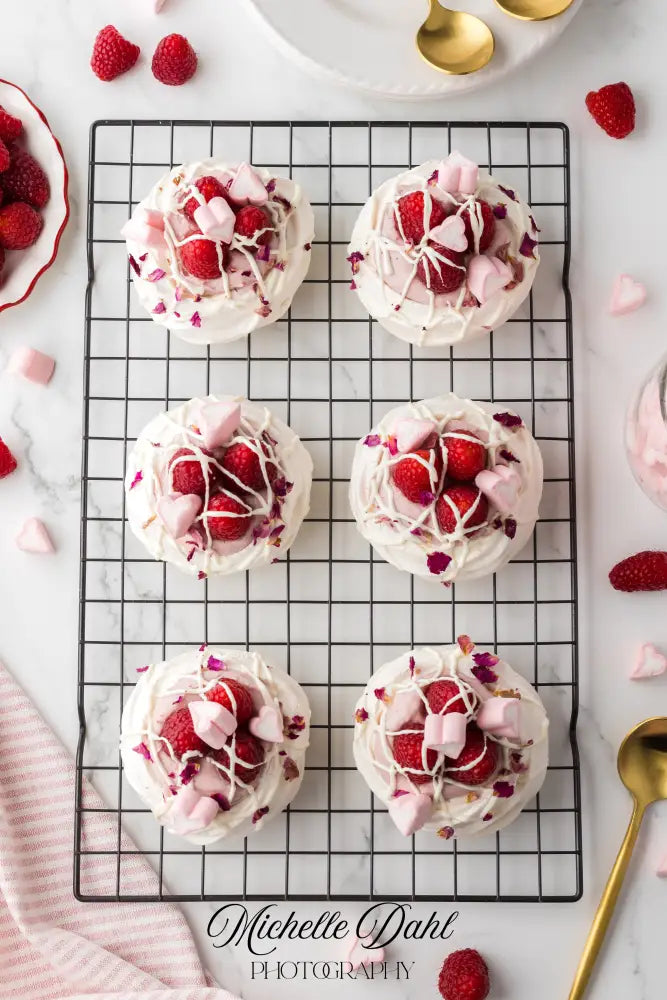 Raspberry Cheesecake Pavlovas