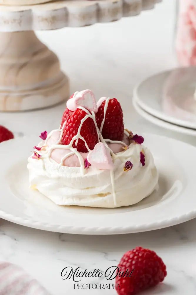 Raspberry Cheesecake Pavlovas