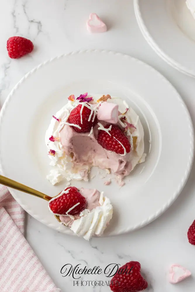 Raspberry Cheesecake Pavlovas