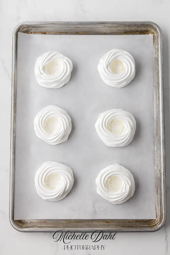 Raspberry Cheesecake Pavlovas