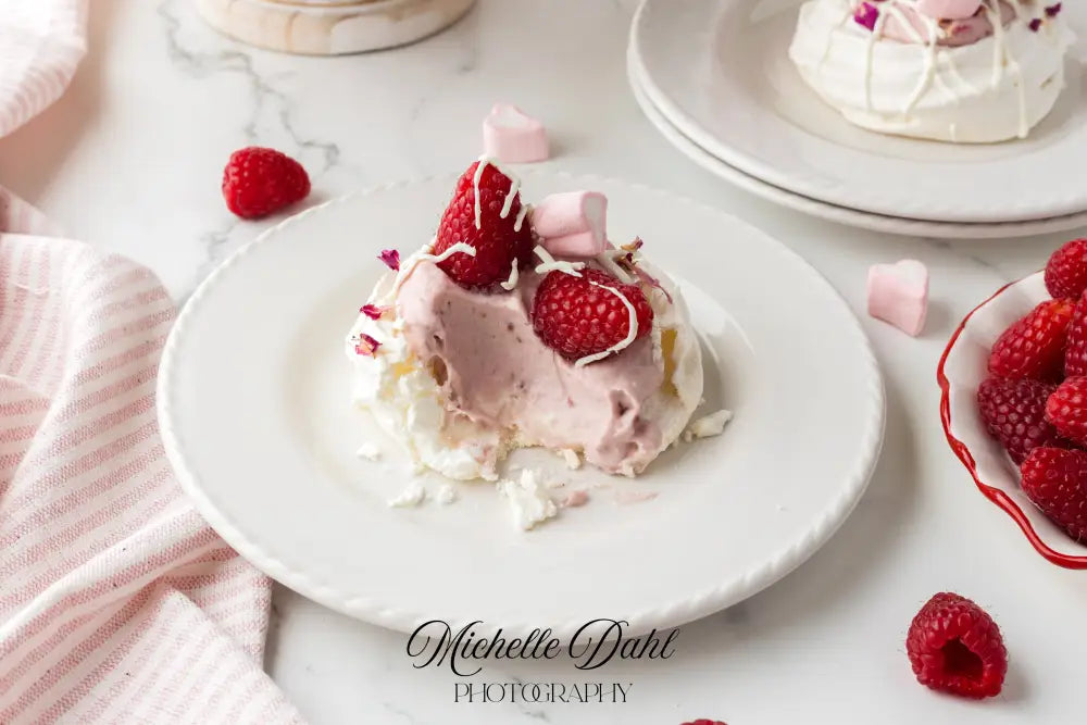 Raspberry Cheesecake Pavlovas