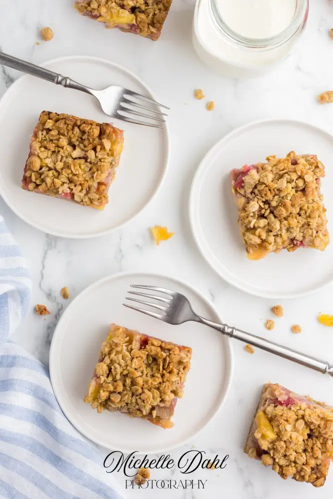 Rhubarb Pineapple Crumble Bars